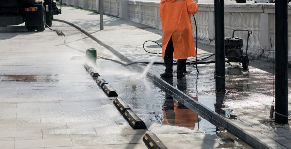 Parking Lot Pressure Washing in Jackson